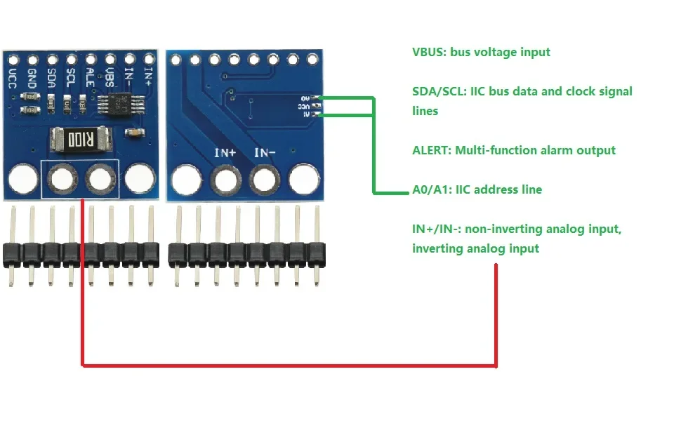 INA226 CJMCU-226 IIC I2C Interface Bi-Directional Current/Power ...