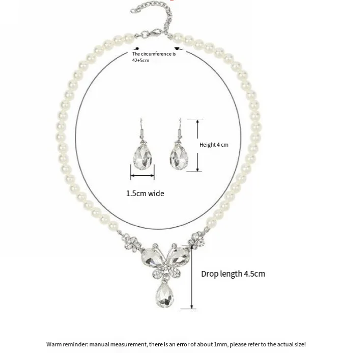 Set collana di perle e orecchini eleganti gioielli da sposa_voghion.com