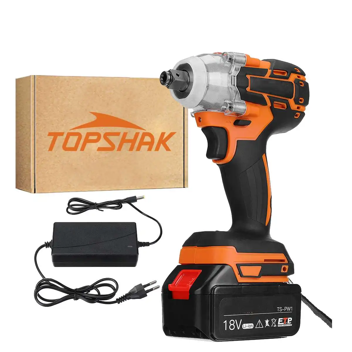 

588N.M Brushless Electric Impact Wrench Cordless Electric Wrench 1/2 inch for 18V Battery Screwdriver Power Tools