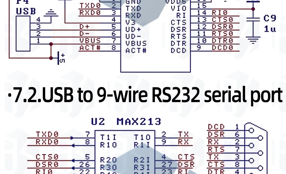 USB zu serieller Schnitts telle Modul 6 MBit/s 5V/3,3 V ttl ch343p Debugging Brennen und Herunter laden Typ-C-Switch statt ch340 – Detail 9