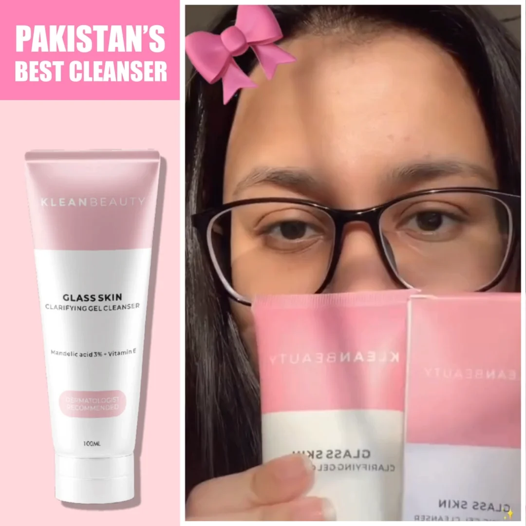 Klean Beauty Clarifying Gel Facewash 100ml / 50ml Korean glass skin | deeply cleanses pores | controls oil | reduces wrinkles | dark circles | acne scars | brightens |  rejuvenates | radiant | glass-skin glow | Perfect for all skin types