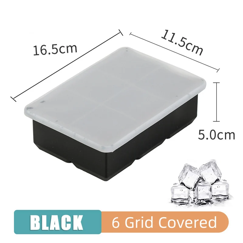 Ice Molds 4/6/8/15 Grid Ice Cube Maker Household Large Ice Mold Bar