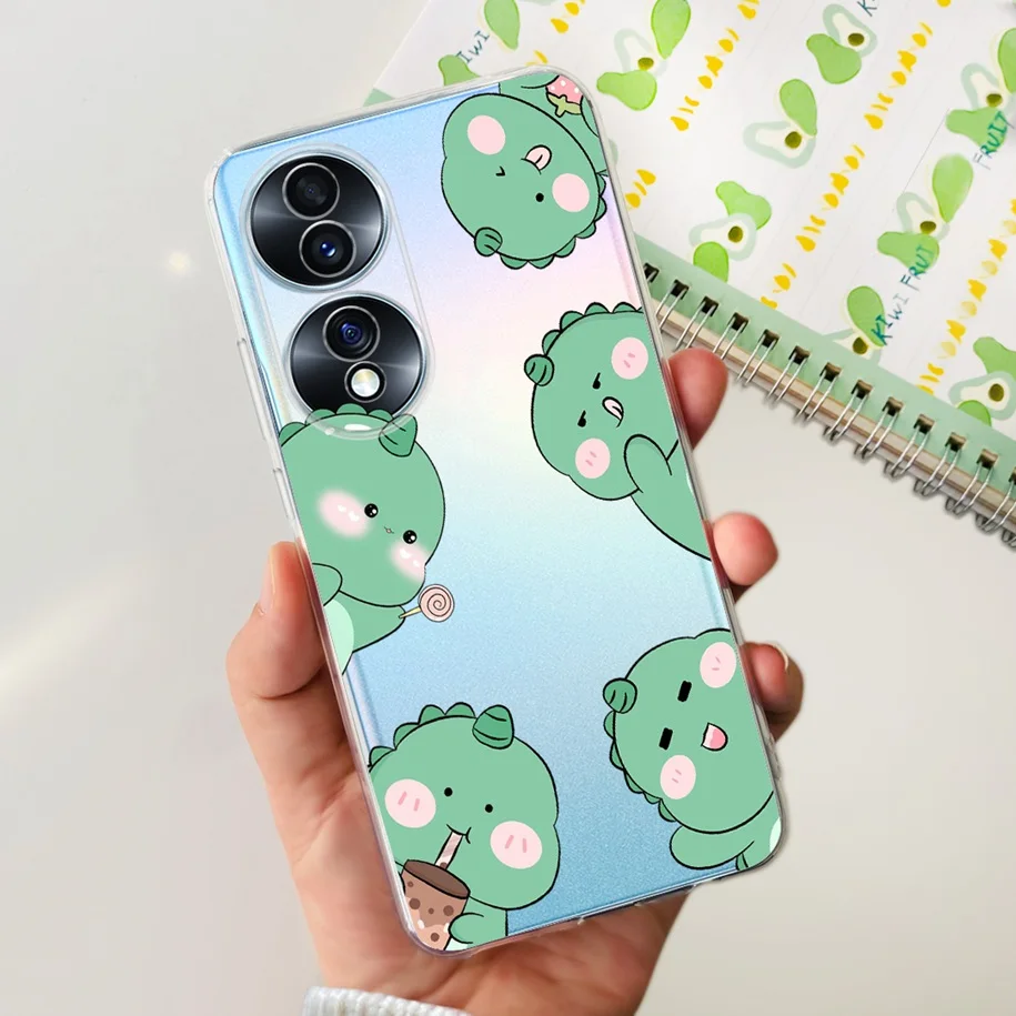 Floral Clear Shockproof Silicone Phone Case – Fashionable and Durable Protection