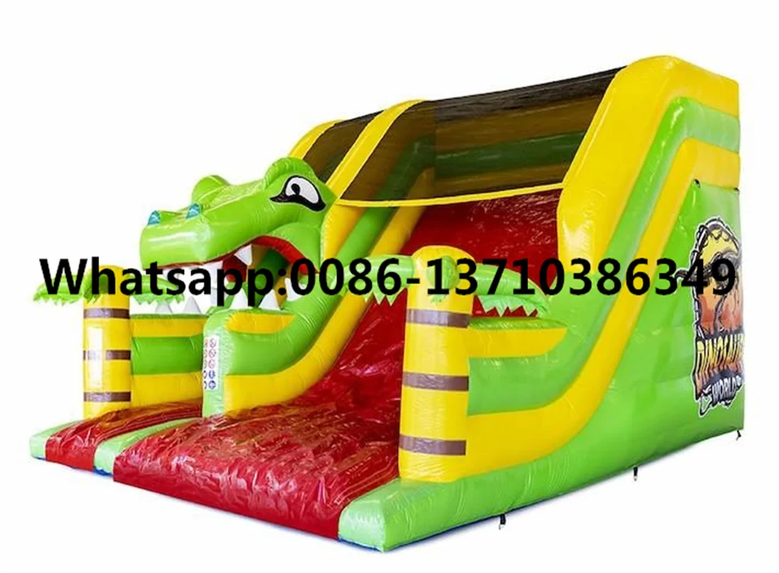 

Commercial hot-selling outdoor crocodile animal inflatable slide castle park BD-119