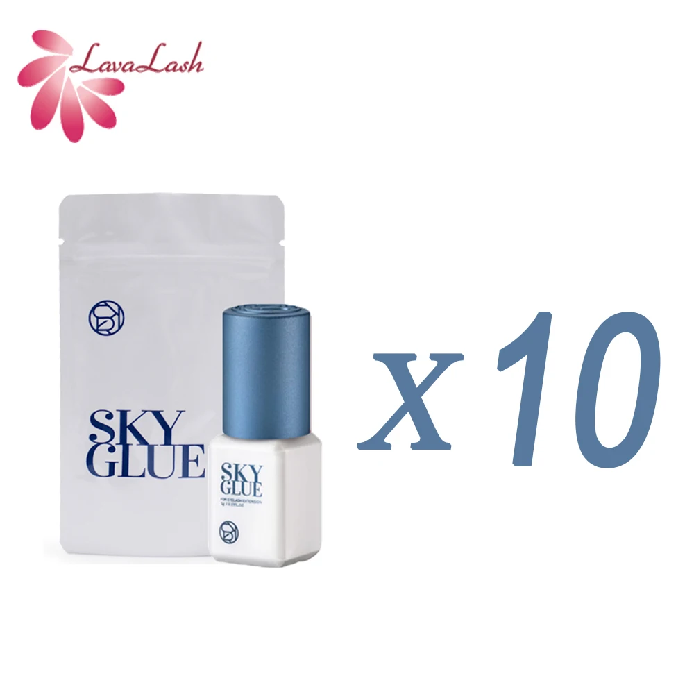 

5ml Sky Glue Blue Cap for eyelash extensions 1-2 seconds fastest drying Sky+ Glue Splus 10 bottles Free Shipping