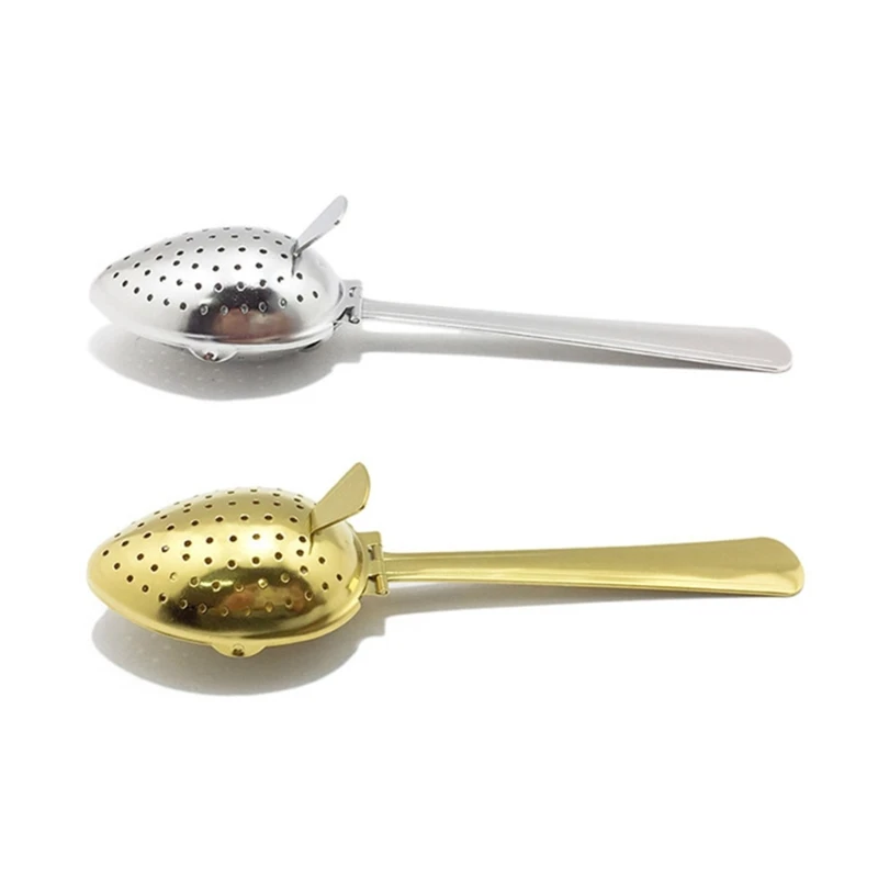 Tea Infuser Strainer Filter Portable Stainless Steel Reusable Interval Diffuser Partition Spoon