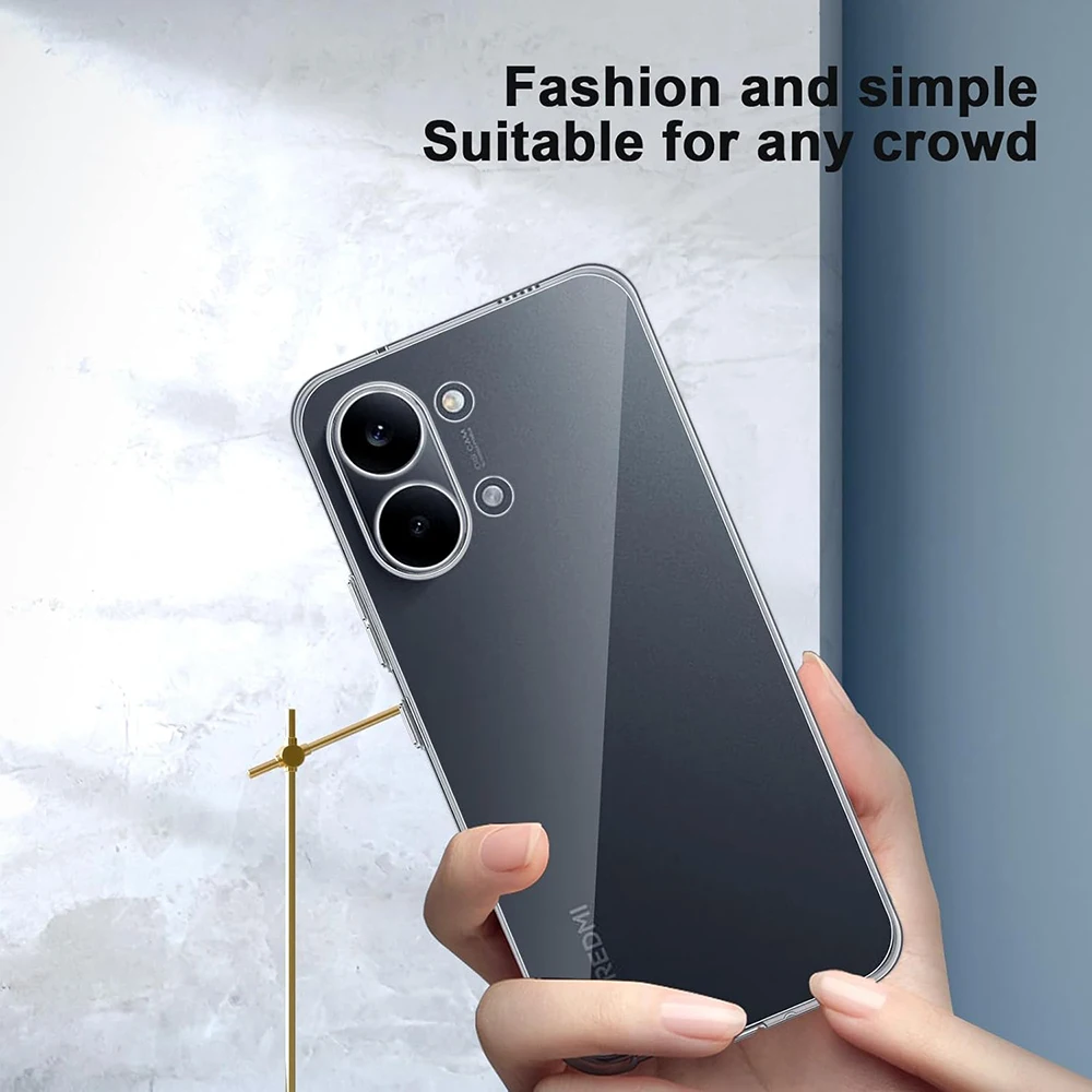 Ultra Thin Transparent Silicone Shockproof Case - Clear TPU Slim Shell