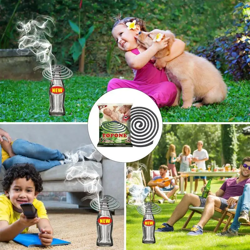 Mosquito Coil 10pcs Mosquitoes Coil Incense Cockroaches Flies Repel 12 Hours Protection Paper For Aromatherapy