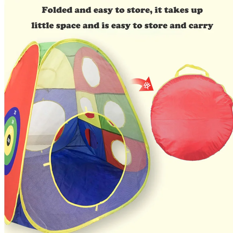 3-5 Pcs Portable Children's Camping Tent Kids Beach Tent Ocean Ball Pool Kids Tent Pop-up Tent Play House Baby Crawling Tunnel 6