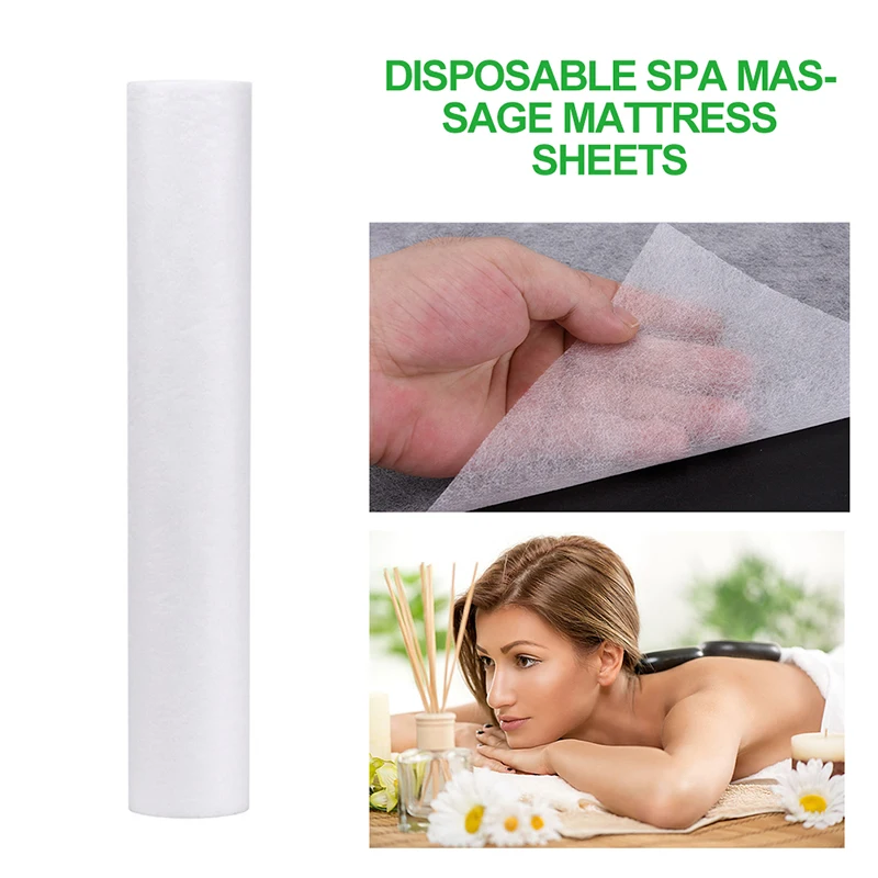 Bed Sheet 50/100 Pieces Disposable Spa Massage Mattress Non Woven Salon Massage Pillow Tissue Roll Tattoo Supplies