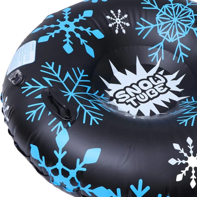 Inflatable Ski Ring Swim Float General Inflatable Ring Ski Towing Ice Bike Pair Children'S Skating Set 47 Inches