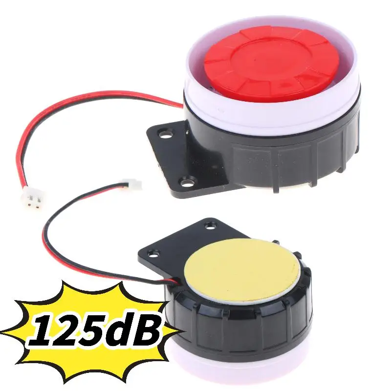 High-Decibel Anti-Theft Wired Alarm Siren with Audio Jack