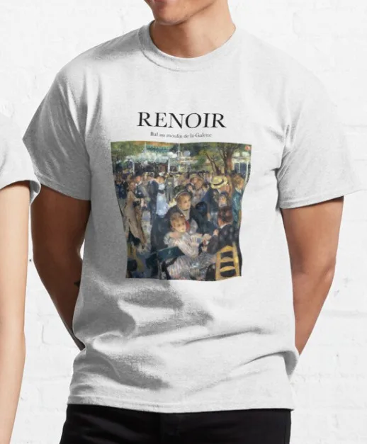 

Футболка высшего качества с изображением бала-мулина Ренуара 100