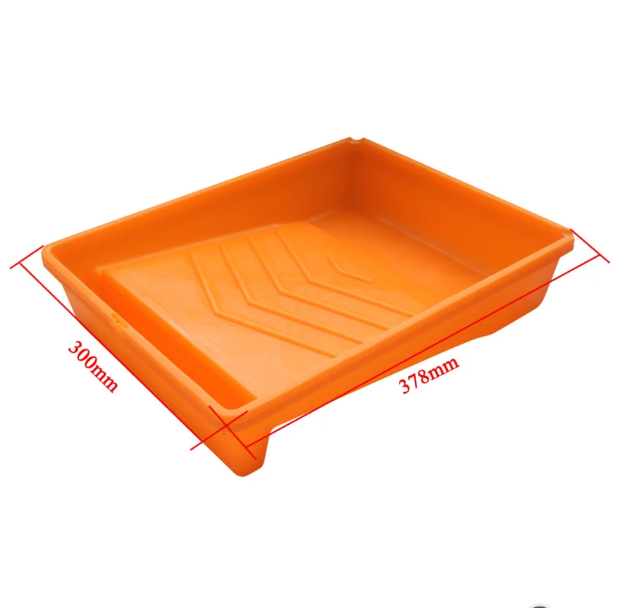 2/5pcs 10 inch Paint tray for decorative wall decorative tool with pattern plastic paint pan roller brushing tool 37.8*30*7.3cm
