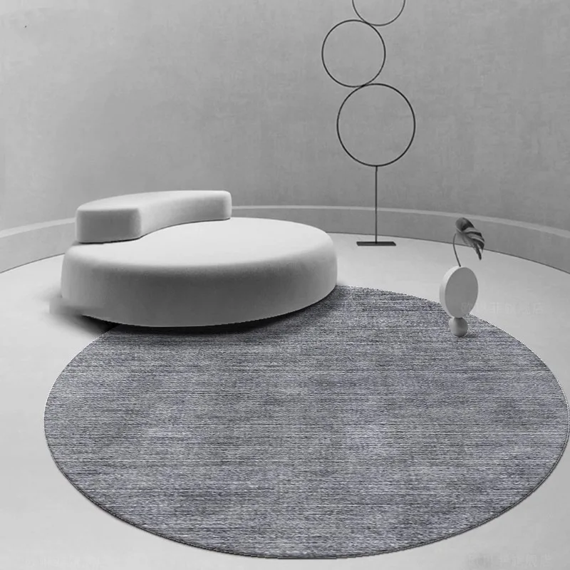 thumbnail image 1 of Alfombra redonda VIKAMA ligera de lujo para escritorio de oficina, antideslizante, para el hogar, mesa de comedor, estudio, área grande, decoración de dormitorio, 1 of 5
