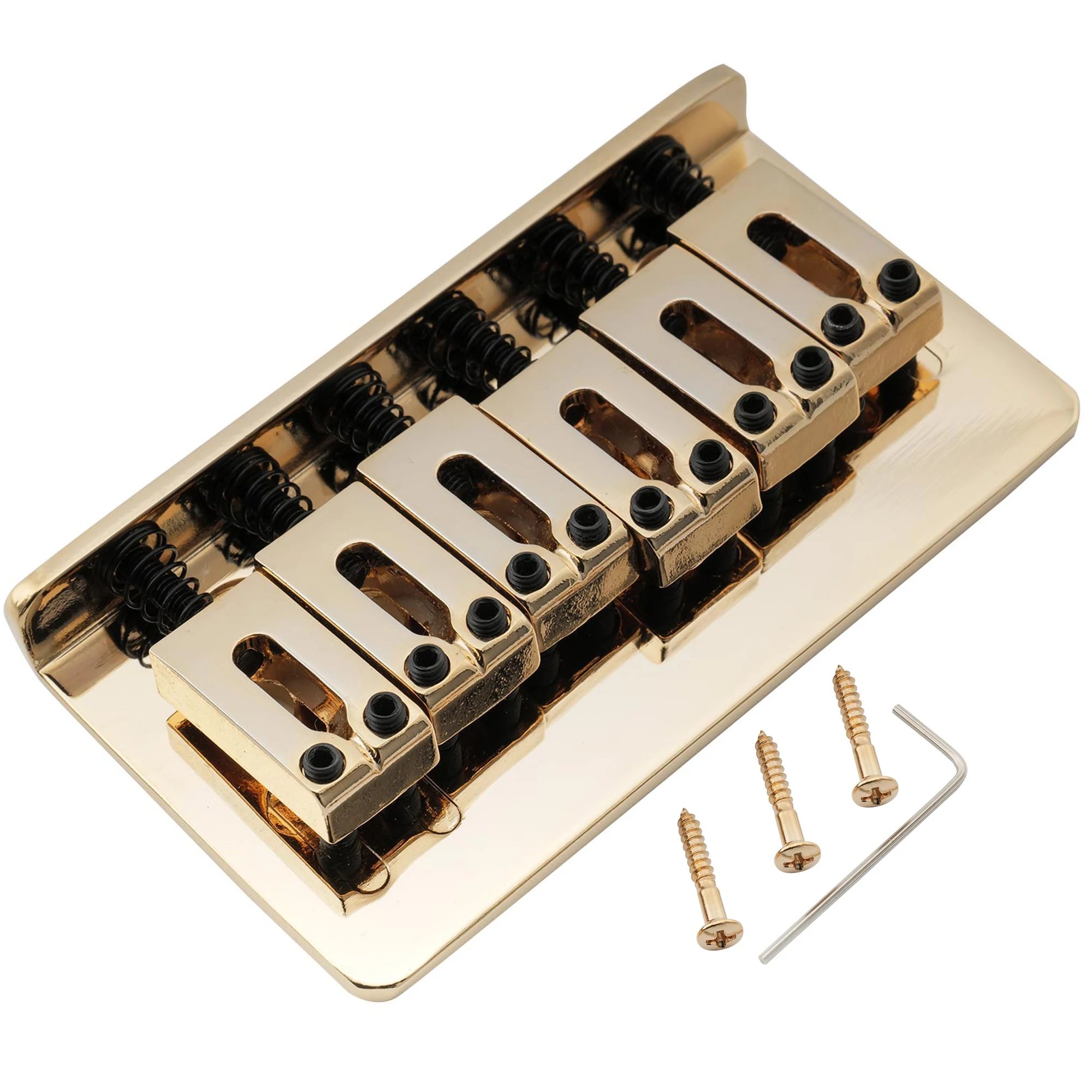 Musiclily Pro 54 mm (2-1/8 Zoll) moderne Hardtail-Festbrücke für importierte ST Tele Style E-Gitarre – Detail 10