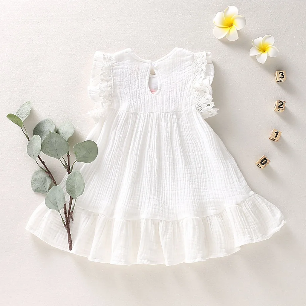 Baby Embroidered Linen Dress 2