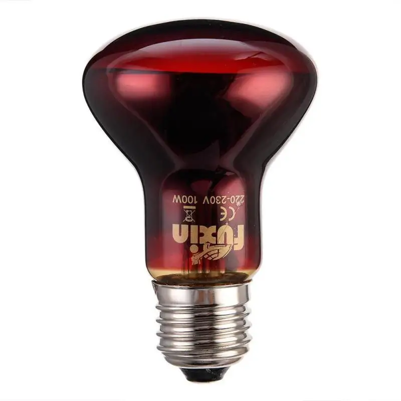 LED Red Reptile Night Light UVA Infrared Heat Lamp Bulb for Snake Lizard Reptile 60W 75W 100W