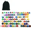 Bescon 100pcs Big Set of Random Polyhedral Dice, Standard Sized DND Dice Set 100pcs in a Variety of Colors&Effects 1