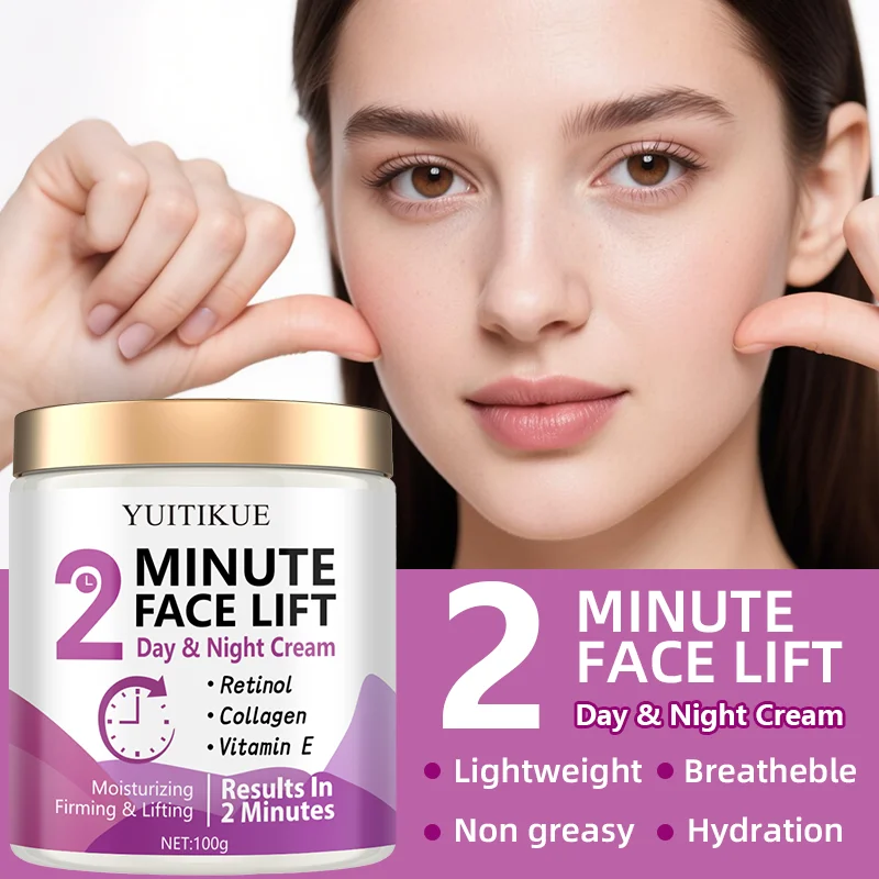 YUITIKUE 2-Minute Facial Lift Day And Night Cream with RetinolCollagen & Vitamin E Moisturizing Tightening And Lifting Skin Care