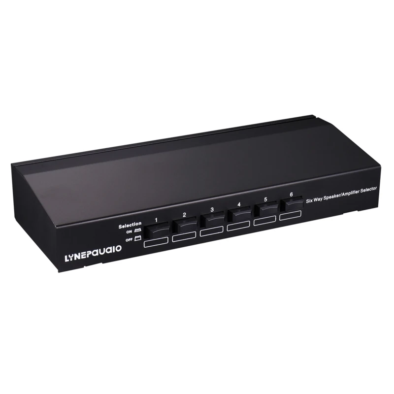 

Improved 6 Ports Stereo Speaker Switcher Multiple Speakers to Amplifier