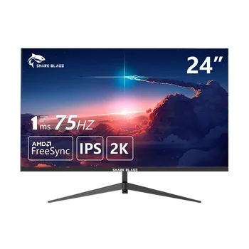 Tela do computador do Desktop da exposição do LCD de HD, monitor do PC, gamer do jogo, Ips, 24 ", 75Hz