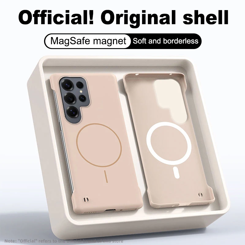 Luxury Ultra Slim Frameless Phone Case with Magnetic Wireless Charging Capability