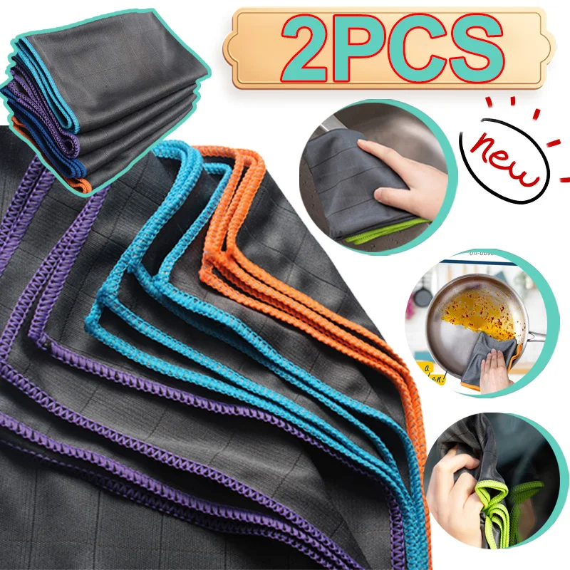 Microfiber Cleaning Cloth Reusable for Kitchen Dish Glass Window Polishing Streak Free