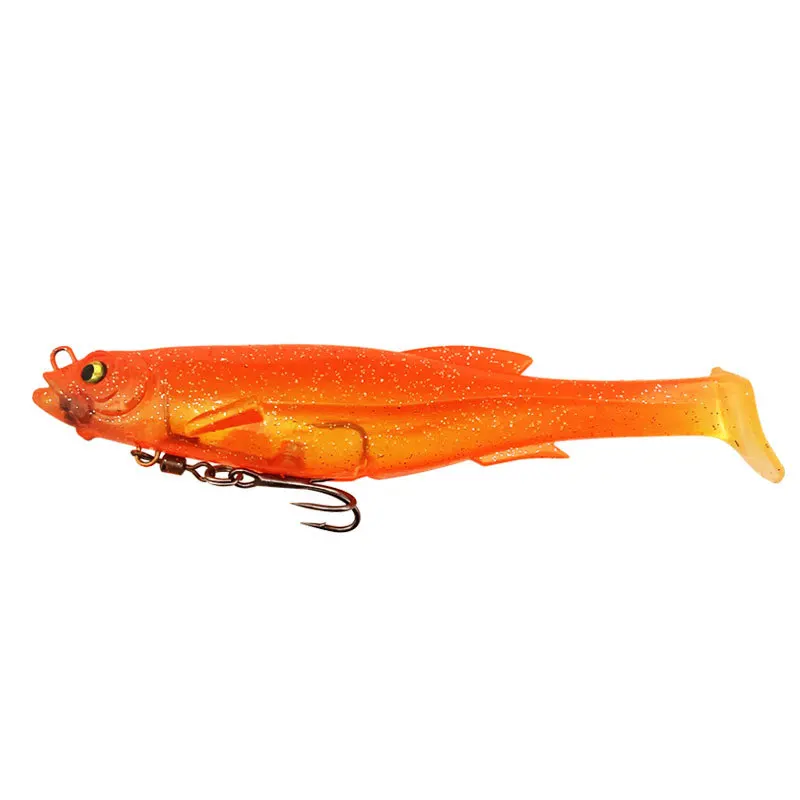 1 stücke 12,5 cm 21g Weichen Köder Big Shads Paddle Schwanz Künstliche Köder Salzwasser Angeln Locken Für Meer Bass barsch Zander Glide Köder – Detail 5