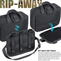 Outdoor Molle Medical Bag EDC Pouch Organizer First Aid Kit Large Capacity IFAK EMT Waist Pack for Hunting Camping Travel 2