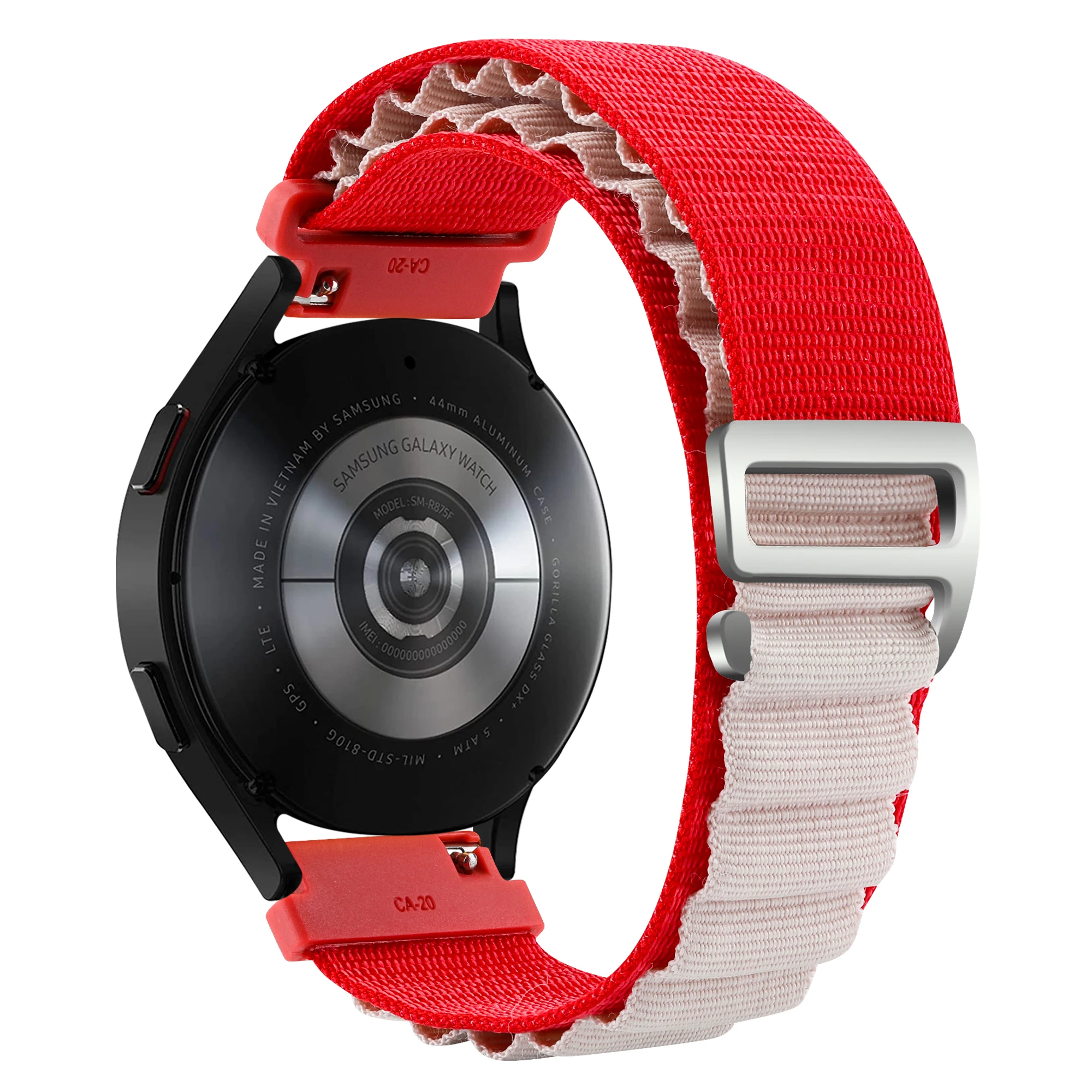 Alpine Loop Strap - Premium Sport Nylon Band, Color 2, 22mm