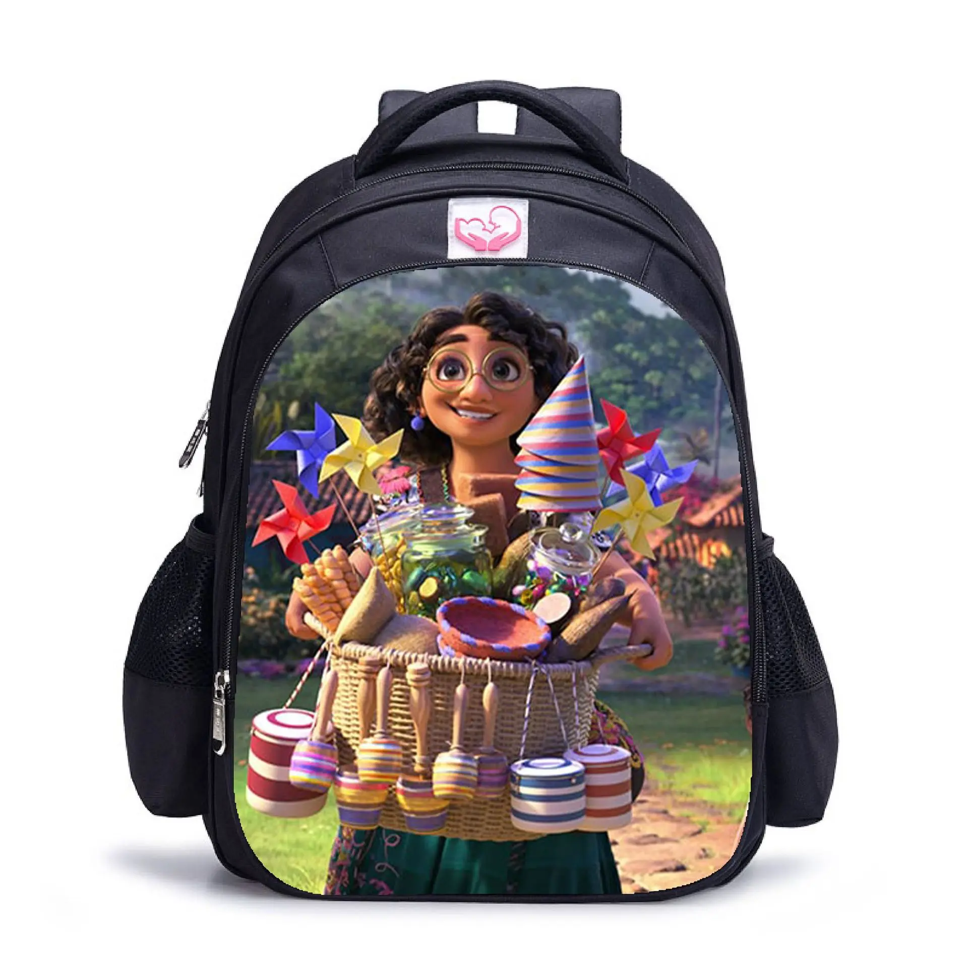 thumbnail image 1 of Mochila escolar estampada Disney Encanto de 35 a 42 cm para niñas, mochila de primaria, cómoda y resistente al desgaste, mochilas Mirabel con dibujos animados, 1 of 5