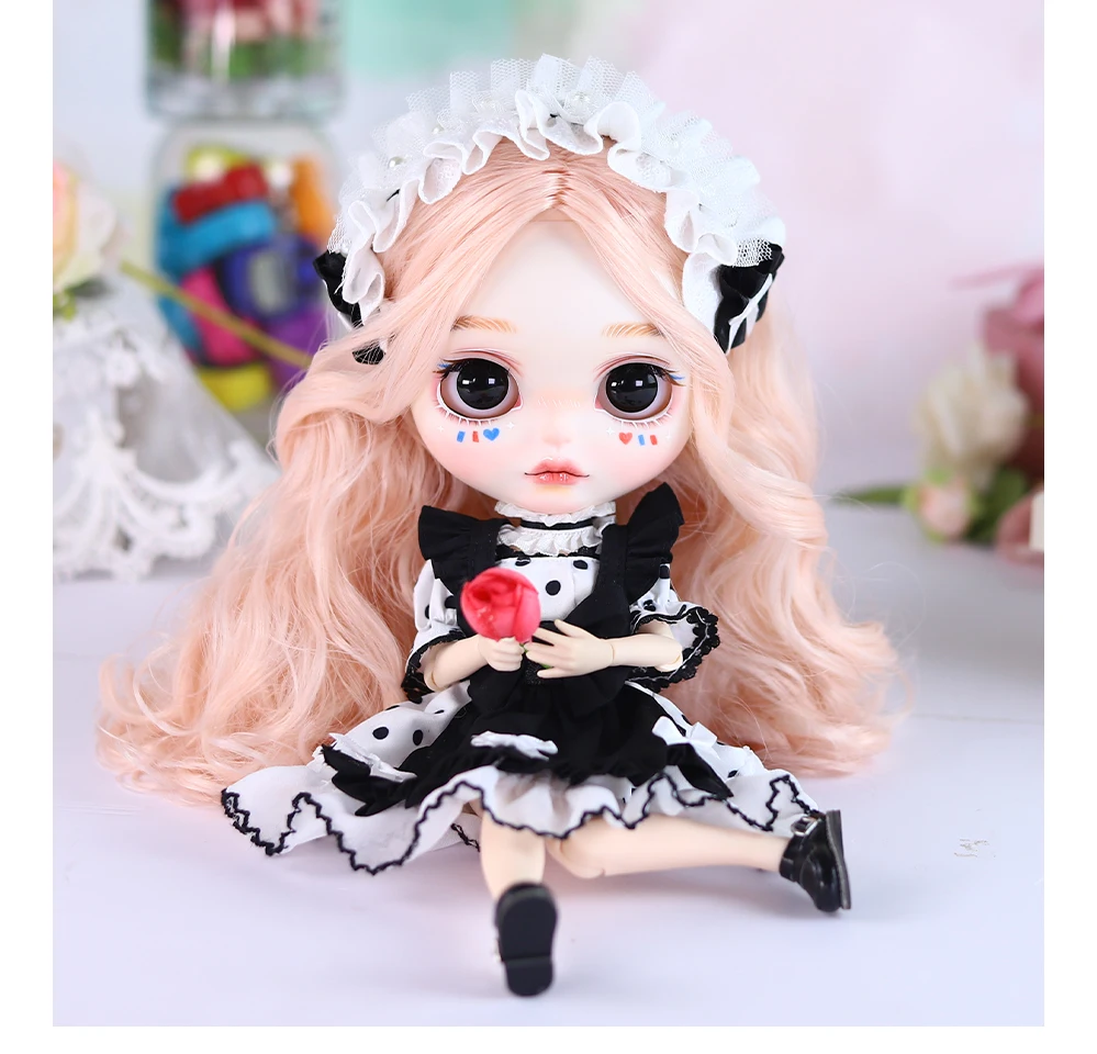 Neo Blythe Doll Maid Dress with Headband 1