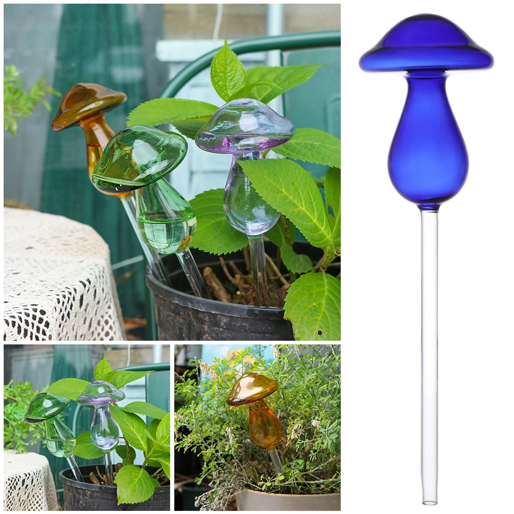 

Fashion Exquisite Plant Home&Garden Mushroom Design Flowers Water Feeder Plant Watering Kits Self Watering