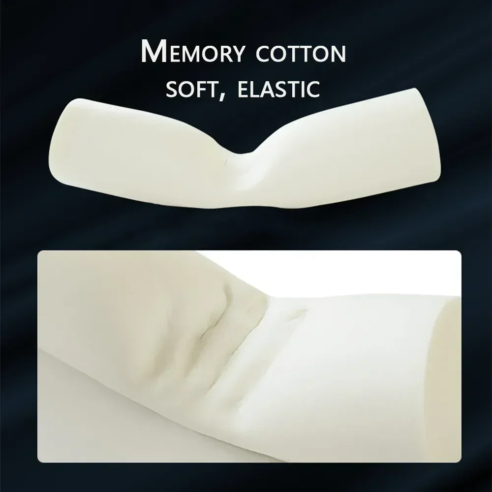 Round Head Pillow Slow Rebound Soft Memory Slepping Pillows Core Cylindrical Pillow, Multifunctional Relax Pillow for Leg Waist