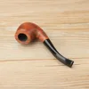 Ambila Smoking Pipe ,  African Rosewood Tobacco Pipe ,  9MM Filter Solid Wood Dry Pipe Smoking Craft ,  Pipe with Cleaning Kit 5