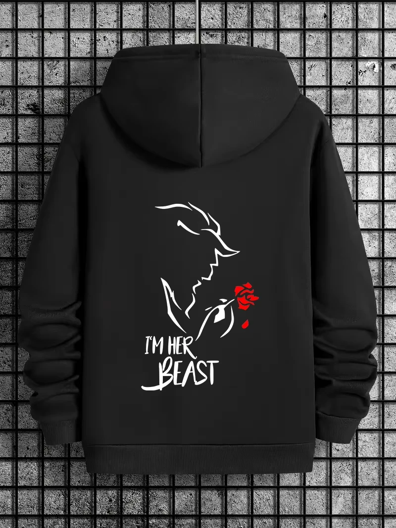 Love Print Herren und Damen Langarm Fleece Hoodie Street Fashion Sport Freizeit Autumn_Winter Outdoor Freizeit Paar Geschenk – Detail 22