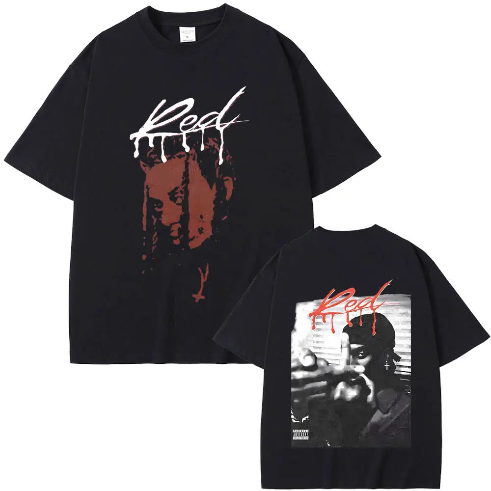 

Rapper Playboi Carti Whole Lotta Red Graphic T Shirts Men Hip Hop Rock Style T-shirt Male Casual Oversized Fashion Streetwear
