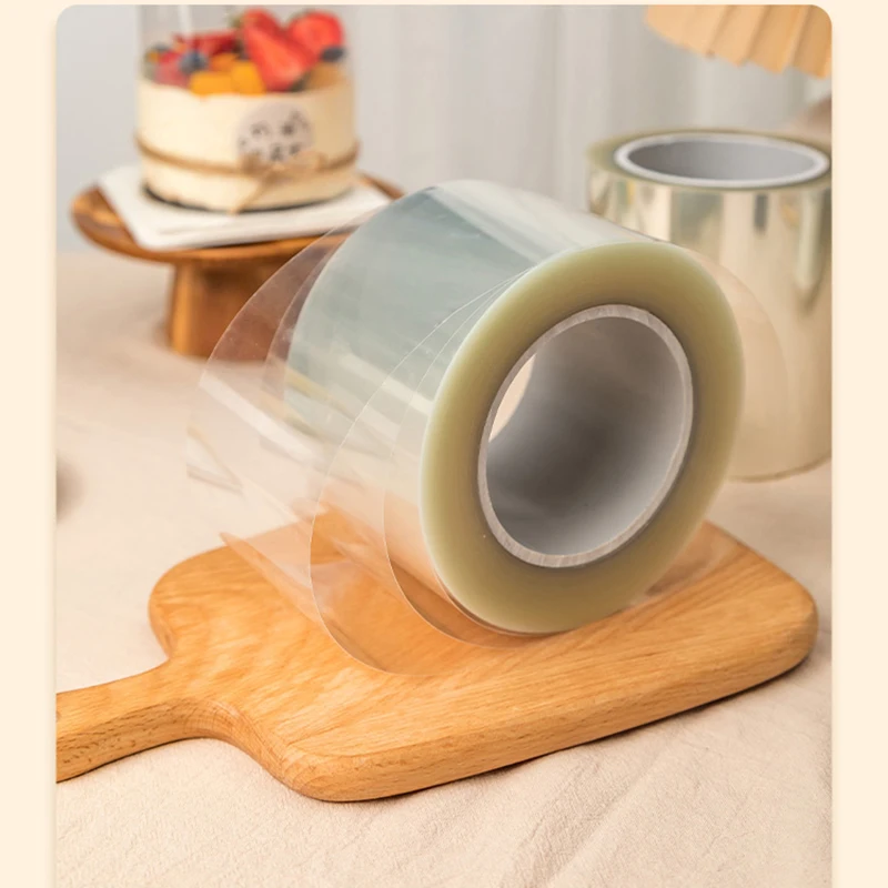 6/8/10/12/15/20cm 10M Acetate Roll Cake Collar Transparent Mousse