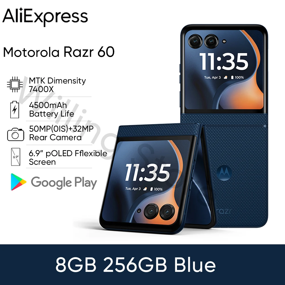 razr 60 pro us 版 Original Motorola Moto razr 60 5G razr60 SmartPhone 6.9 inch PLOED