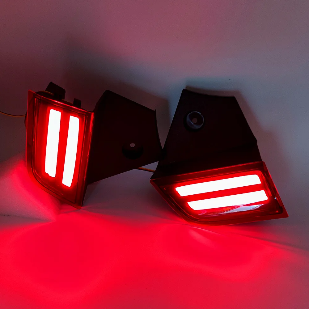 For Mitsubishi Pajero Sport 2016-2020 2Pcs Car Rear Bumper Light Reflector Driving Braking Lamp Daytime Running Lights Accessory detail image 4