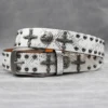 Y2K Punk Men Belt  Leather Belt Male Cowboy Rock Rivet Black Strap Ceinture Homme Riem Jeans Studded Western Belt