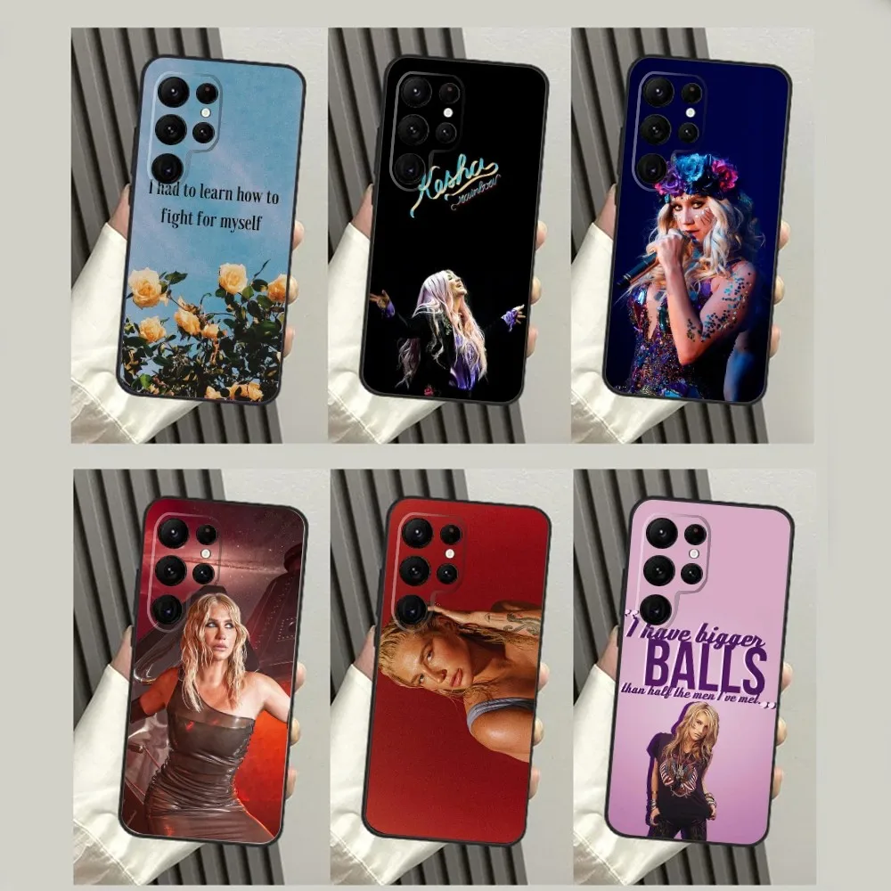 Custodia Per Telefono Singer K-Kesha Per Samsungs23,S22,S21,S20 Ultra Pro S10,S30Plus,S9,20Lite Ultra Black Cover