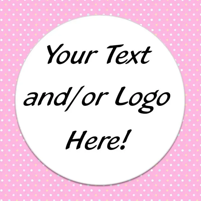 

3.5/4.5/6cm Custom Sticker Round Seal Label Mutifunction DIY Customized LOGO Sticker Decorative Gifts Package Labels for Baking