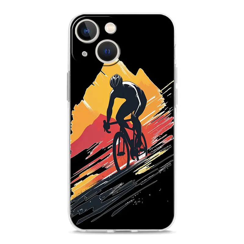Mountain Bike Cycling Art Phone Case Cover