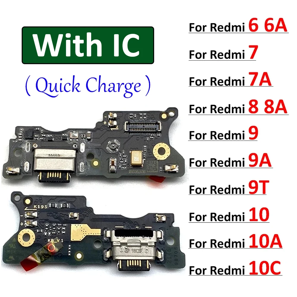

Новинка для Xaiomi Redmi 6 6A 7 7A 8 8A 9 9A 9T 10 10A 10C USB зарядный порт док-разъем микро плата гибкий кабель
