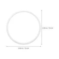 30Pcs DIY Hanging Plastic Rings Dreamcatcher Round Hoops White Circles DIY Wedding Wind Chime Hanging Decorations Accessory 2