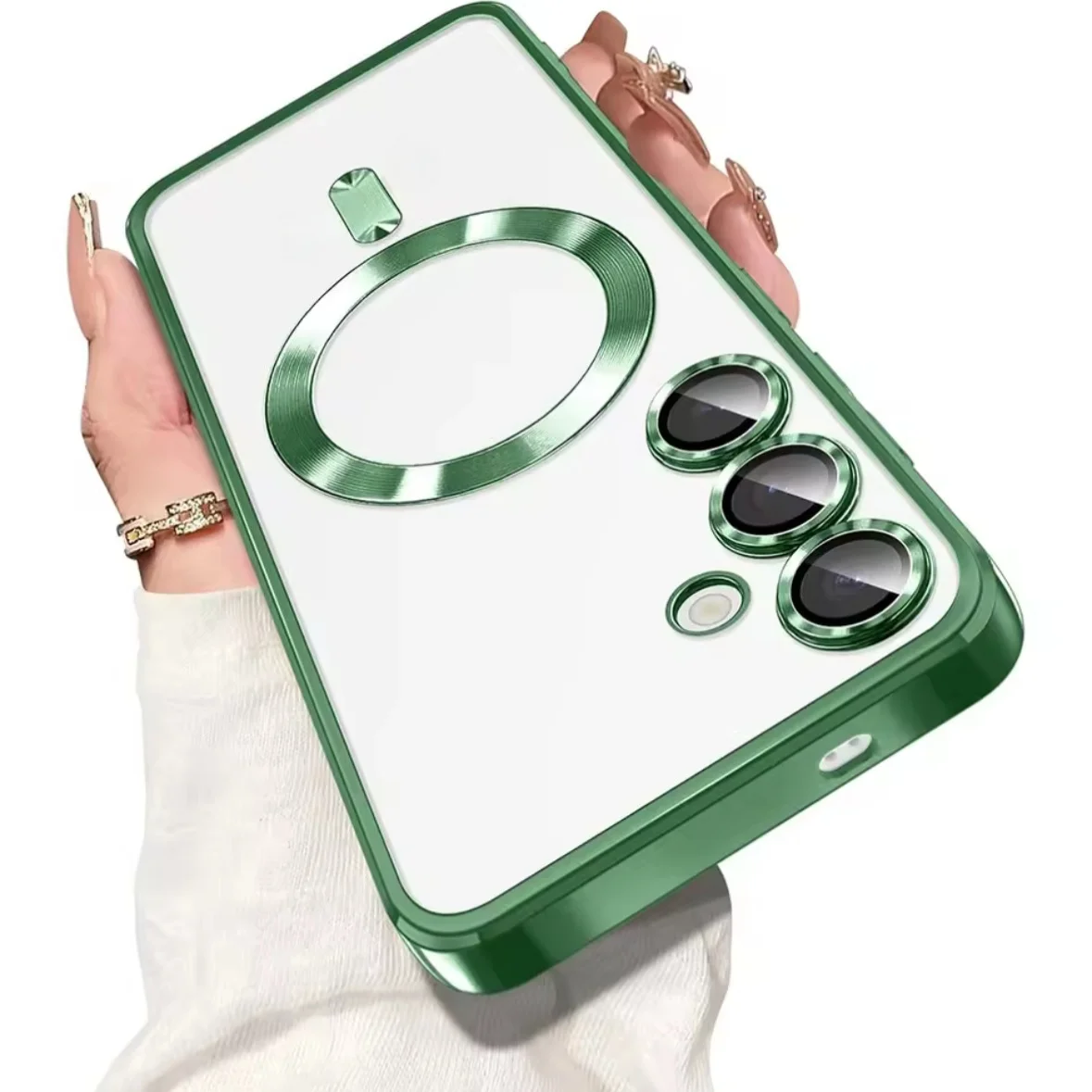 Magnetic Luxury Phone Case with Full Camera Lens Protector