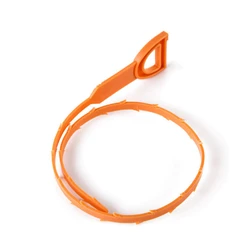Flexible Pipe Dredging and Drain Cleaning Brush Tool (Orange 51cm)
