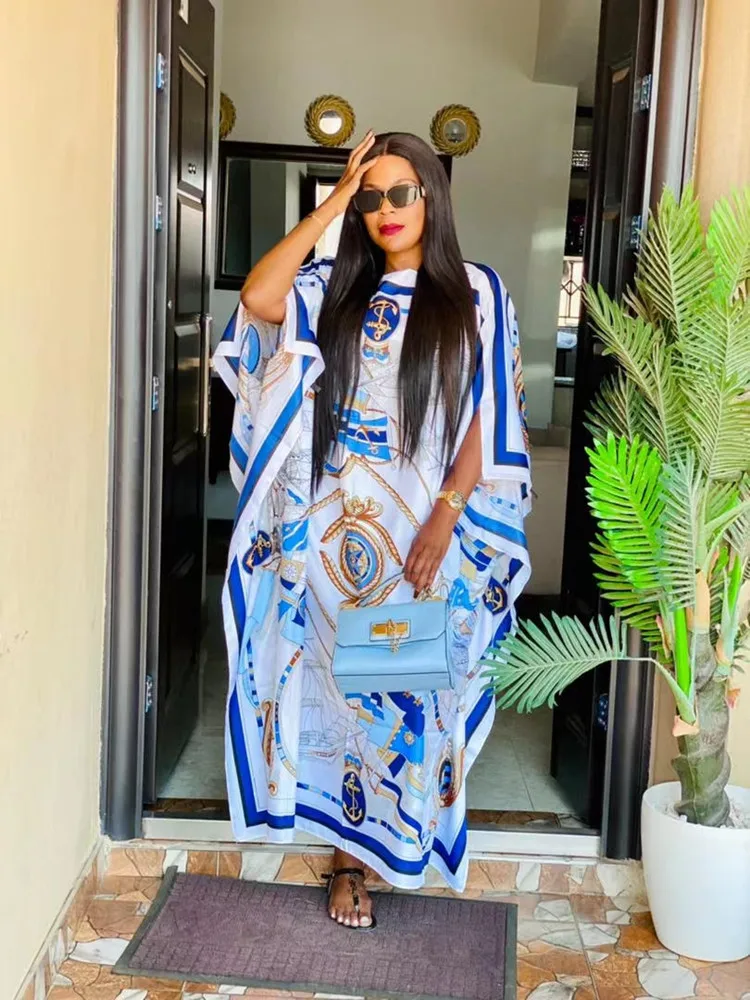 African Dress Dress Length 130cm Bust:130cm New fashion dress for women/lady Elegant oversized African print dresses